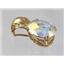 P050, Mercury Mist Topaz 14K Gold Pendant