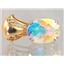P050, Mercury Mist Topaz 14K Gold Pendant