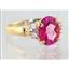 10K, 14K or 18K Gold Ladies Ring, Pure Pink Topaz, R123