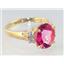 10K, 14K or 18K Gold Ladies Ring, Pure Pink Topaz, R123