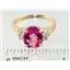 10K, 14K or 18K Gold Ladies Ring, Pure Pink Topaz, R123