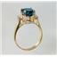 10K, 14K or 18K Gold Ladies Ring, London Blue Topaz, R123