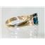 10K, 14K or 18K Gold Ladies Ring, London Blue Topaz, R123