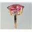 10K, 14K or 18K Gold Ladies Ring, Pure Pink Topaz, R217