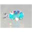 925 Sterling Silver Pendant, Mercury Mist Topaz, SP019