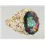 10K, 14K or 18K Gold Ladies Ring, Mystic Fire Topaz, R260