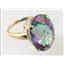 10K, 14K or 18K Gold Ladies Ring, Mystic Fire Topaz, R217