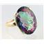 10K, 14K or 18K Gold Ladies Ring, Mystic Fire Topaz, R217