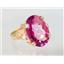 10K, 14K or 18K Gold Ladies Ring, Pure Pink Topaz, R269