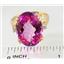 10K, 14K or 18K Gold Ladies Ring, Pure Pink Topaz, R269