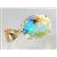P082, Mercury Mist Topaz 14K Gold Pendant