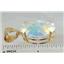 P082, Mercury Mist Topaz 14K Gold Pendant
