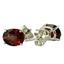 925 Sterling Silver Post Earrings, Mozambique Garnet, SE002