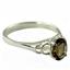 SR300, Smoky Quartz, 925 Sterling Silver Ring