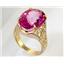 10K, 14K or 18K Gold Ladies Ring, Pure Pink Topaz, R049