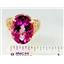 10K, 14K or 18K Gold Ladies Ring, Pure Pink Topaz, R049