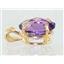 P040, Amethyst 14K Gold Pendant