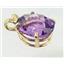 P040, Amethyst 14K Gold Pendant