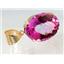 P082, Pure Pink Topaz 14K Gold Pendant