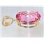 P082, Pure Pink Topaz 14K Gold Pendant