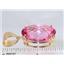 P082, Pure Pink Topaz 14K Gold Pendant