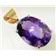P082, Amethyst 14K Gold Pendant