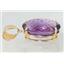 P082, Amethyst 14K Gold Pendant