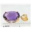 P082, Amethyst 14K Gold Pendant