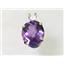 925 Sterling Silver Pendant, Amethyst, SP040