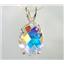 925 Sterling Silver Pendant, Mercury Mist Topaz, SP004