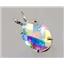 925 Sterling Silver Pendant, Mercury Mist Topaz, SP004