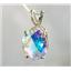925 Sterling Silver Pendant, Mercury Mist Topaz, SP004
