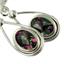 925 Sterling Silver Leverback Earrings, Mystic Fire Topaz, SE008