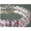 SB001, Pure Pink Topaz,  Sterling Silver Bracelet