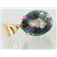 P082, Mystic Fire Topaz 14K Gold Pendant