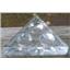 Heavy Glass 3 Tea light/Votive Triangle Candle Holder