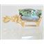 P042, Mystic Fire Topaz 14K Gold Pendant