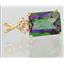 P042, Mystic Fire Topaz 14K Gold Pendant