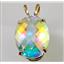 P080, Mercury Mist Topaz 14K Gold Pendant