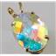 P080, Mercury Mist Topaz 14K Gold Pendant