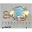 P080, Mercury Mist Topaz 14K Gold Pendant