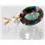 P016, Mystic Fire Topaz, 14K Gold Pendant