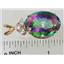 P016, Mystic Fire Topaz, 14K Gold Pendant