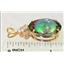 P016, Mystic Fire Topaz, 14K Gold Pendant