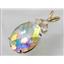 P016, Mercury Mist Topaz, 14K Gold Pendant