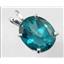 925 Sterling Silver Pendant, Paraiba Topaz, SP040