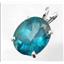 925 Sterling Silver Pendant, Paraiba Topaz, SP040