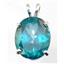 925 Sterling Silver Pendant, Paraiba Topaz, SP040