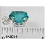 925 Sterling Silver Pendant, Paraiba Topaz, SP040