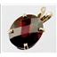 P040, Mozambique Garnet 14K Gold Pendant